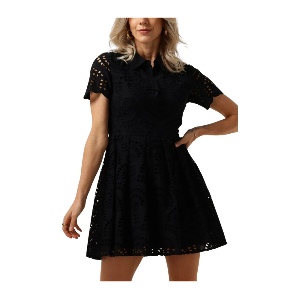 Silvian Heach Zwarte Mini Jurk voor Vrouwen Black Dames