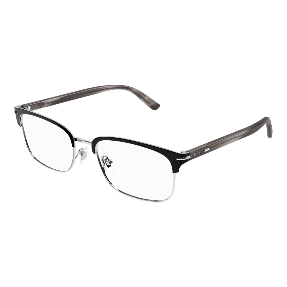 Gucci Men's Gray Rectangle Sunglasses