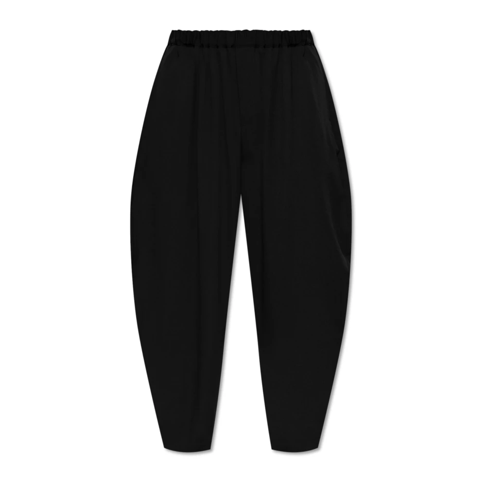 Comme des Garçons Wollen loszittende broek Black Heren