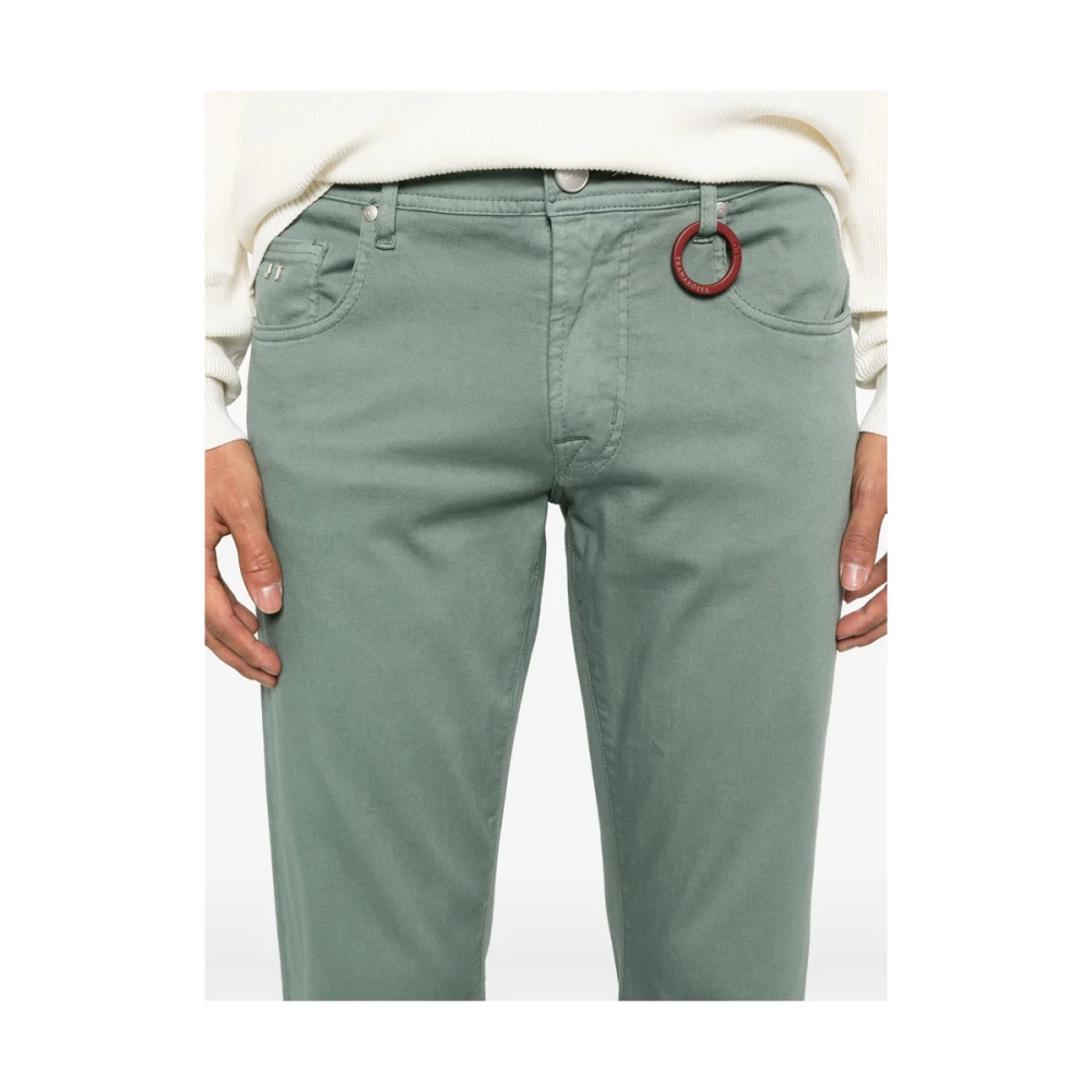 Tramarossa Teal Groene Klassieke Vijf-Pocket Broek Green Heren