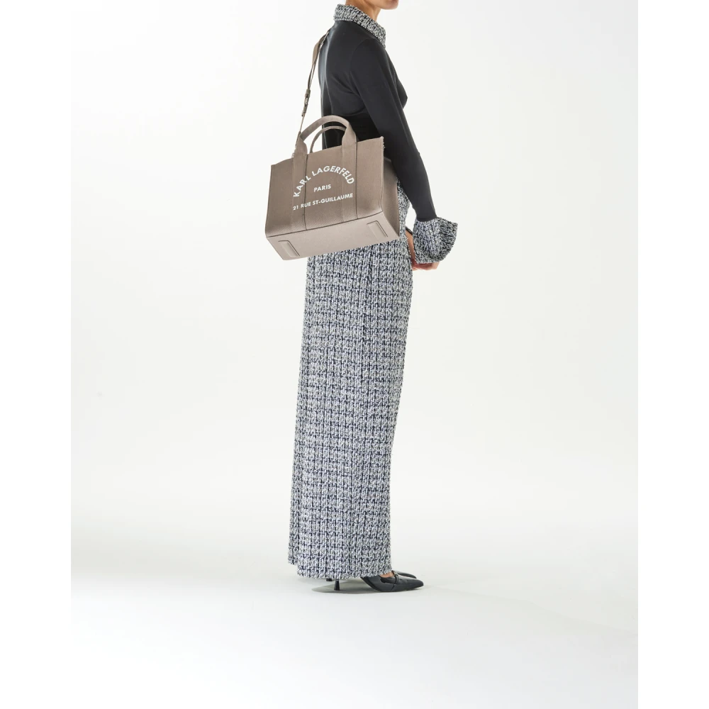 Karl Lagerfeld RSG Square Medium Tote Gray Dames