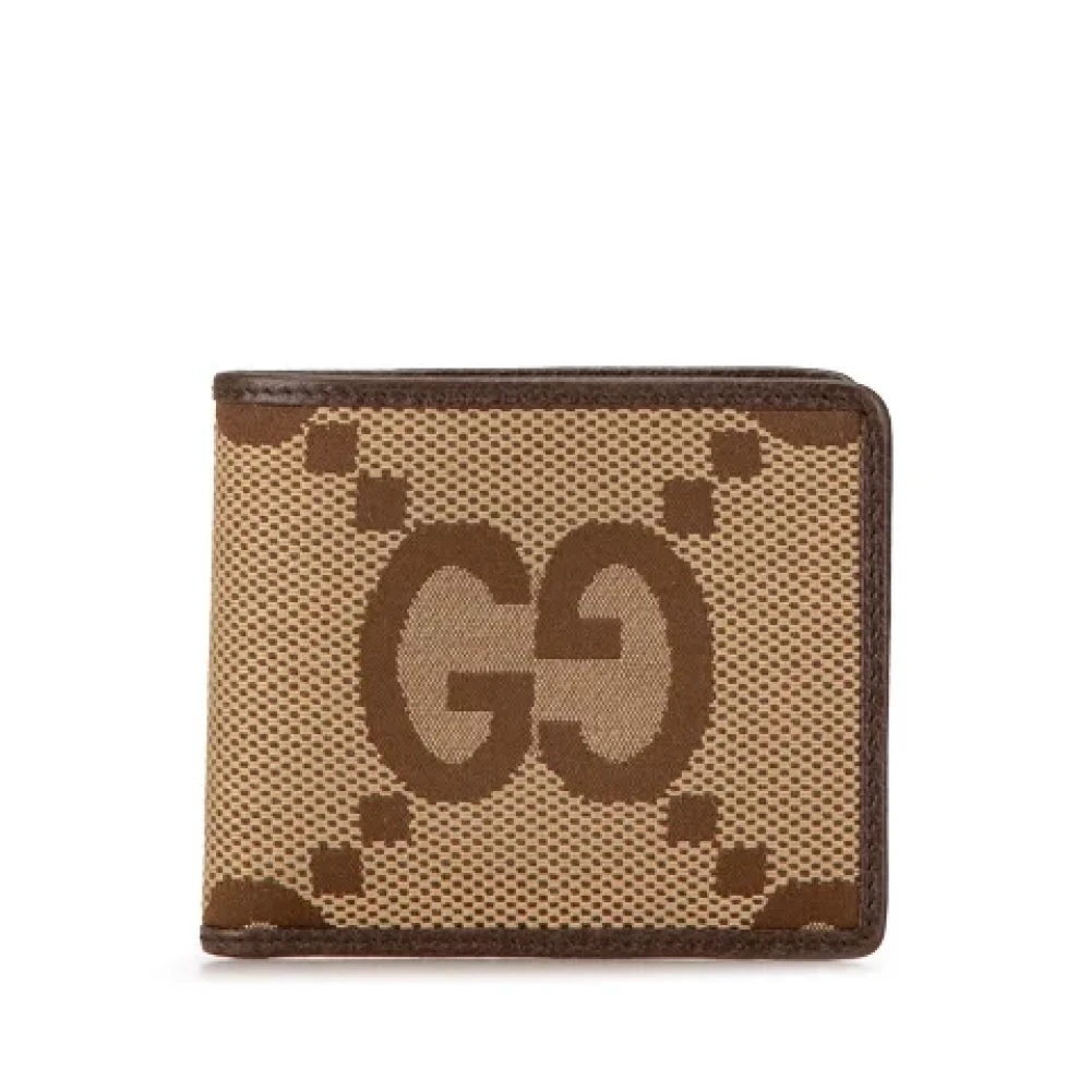 Gucci Vintage Pre-owned Canvas wallets Beige Dames