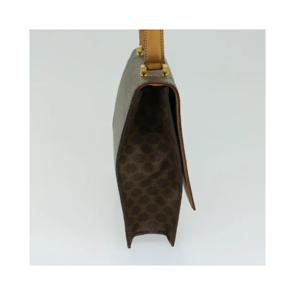 Celine Vintage Pre-owned Fabric handbags Brown Dames