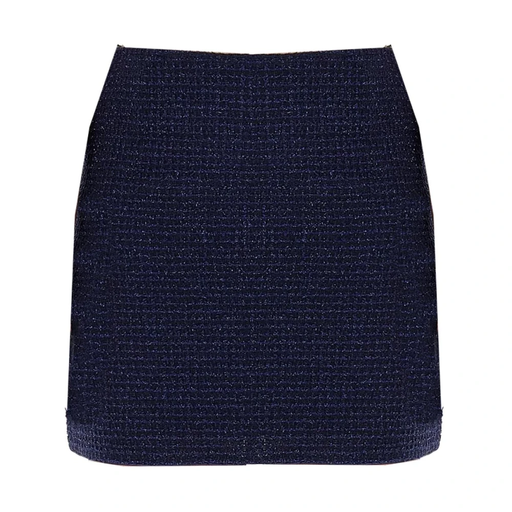 Pennyblack Tweed Rok met Lurex Garen Blue Dames