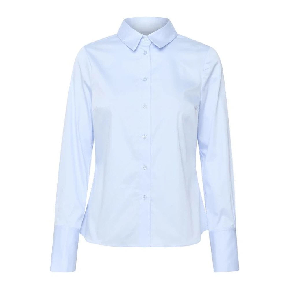 InWear Pastelblauw Overhemd Klassieke Stijl Blue Dames