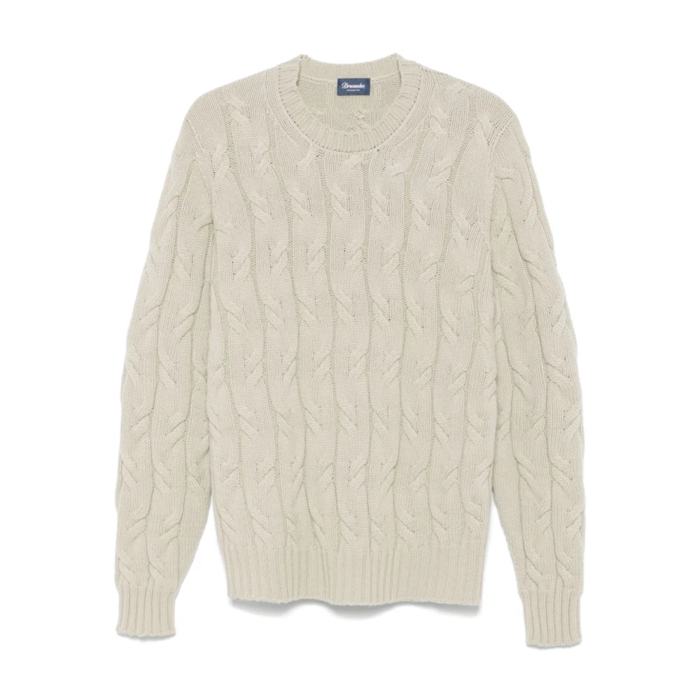 Drumohr Luxe Beige Sweatshirt Aw24 Gray Heren