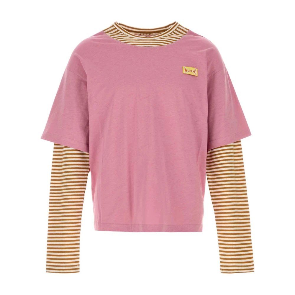 Marni Men's Pink Layered T-Shirt