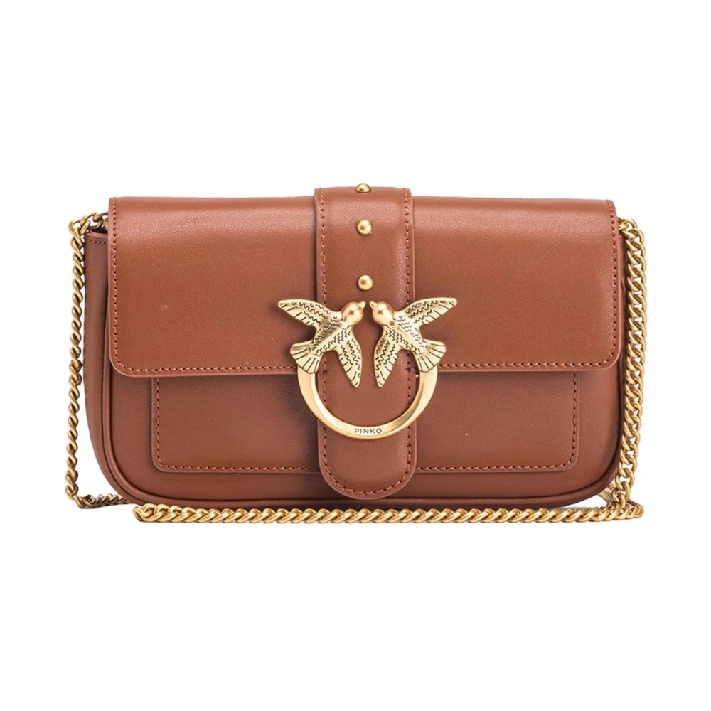 Pinko Women's Beige Shoulder Bags, One Size, Stylish Handbag For Fashionable