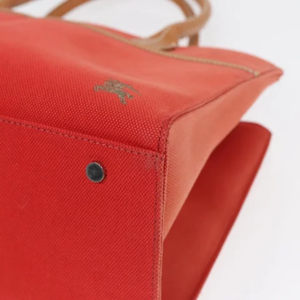Burberry Vintage Pre-owned Canvas handbags Orange Dames