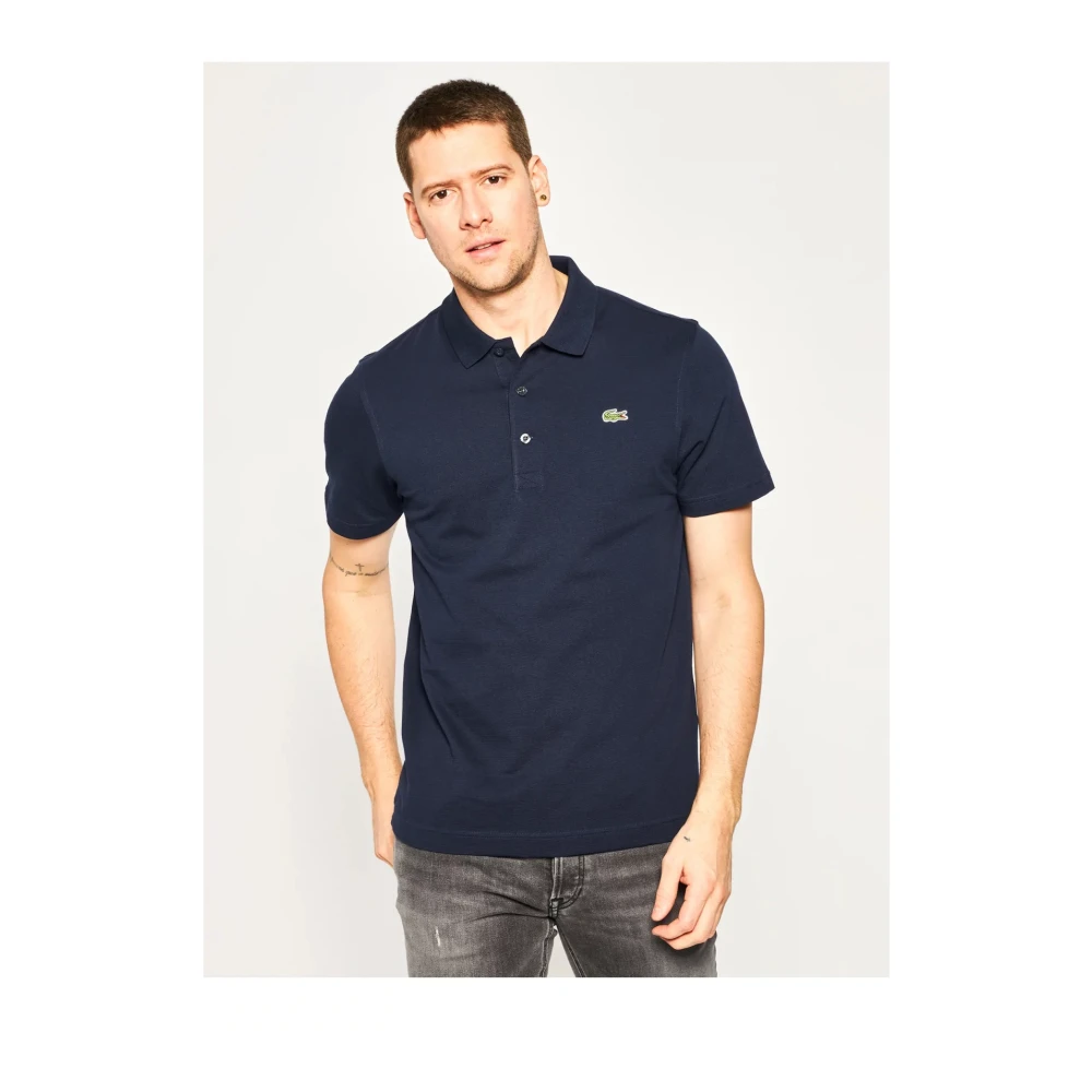 Lacoste Regular Fit Polo Shirt Blauw Blue Heren