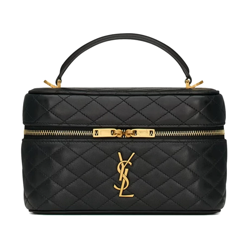 Saint Laurent Gaby Vanity Tas met YSL Logo Black Dames