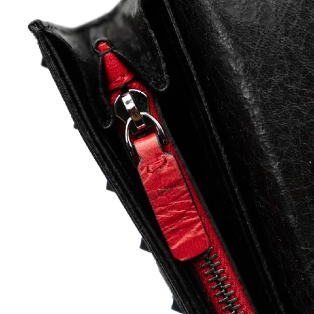 Valentino Vintage Pre-owned Leather wallets Black Dames