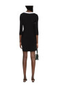 robe-noire-avec-design-point-dinterrogation-blanc