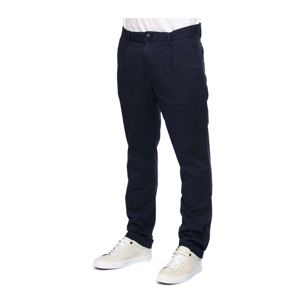 Calvin Klein Blauwe Chinos Elegante Casual Broek Blue Heren