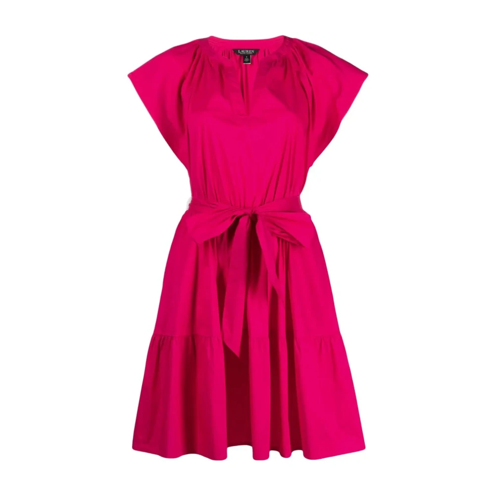 Ralph Lauren Madhuri jurk met korte mouwen voor overdag Pink Dames