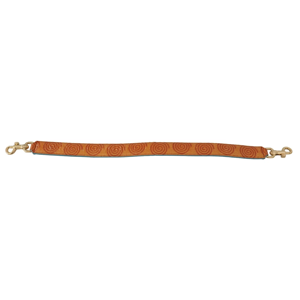Dolce & Gabbana Chique Oranje Leren Schouderband Orange Dames