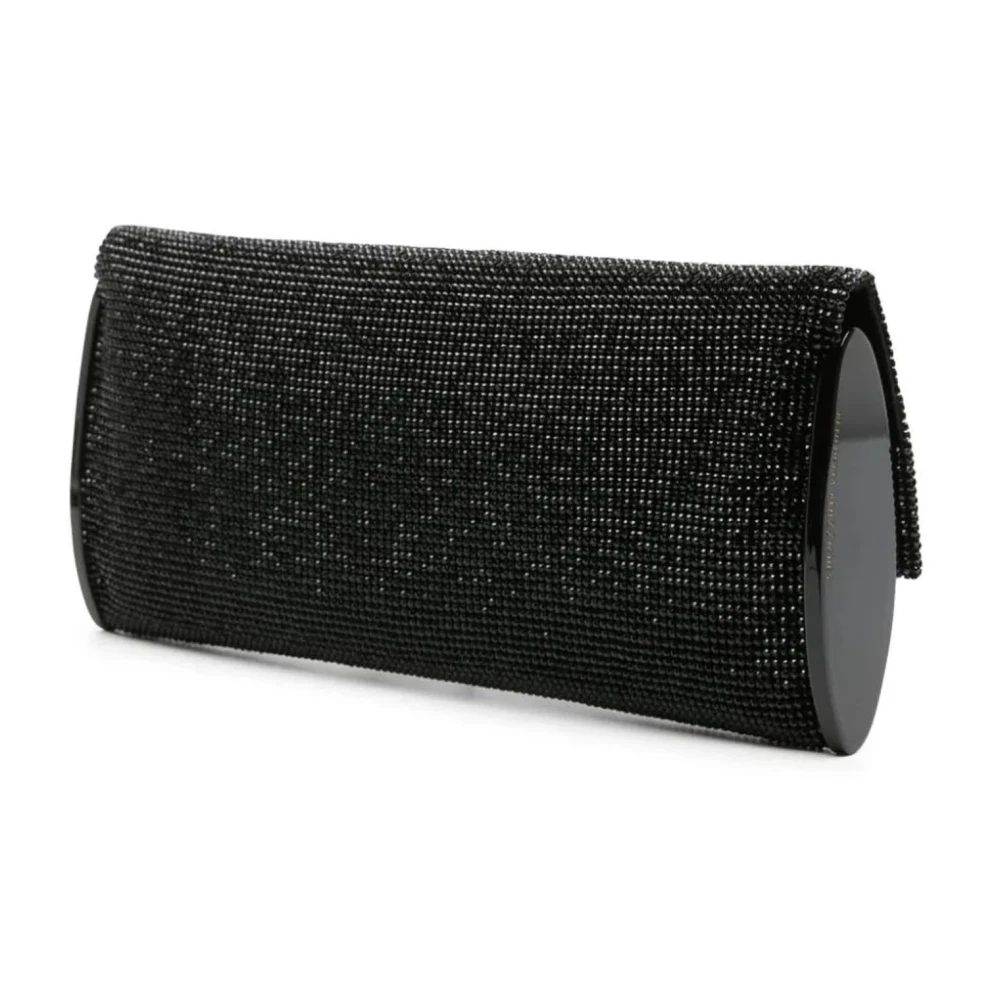 Benedetta Bruzziches Kate Rhinestone Clutch Tas Zwart Black Dames