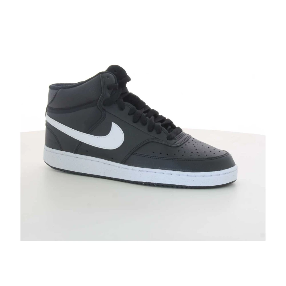 Nike Zwarte Court Vision MID NN Schoenen voor Heren Black Heren