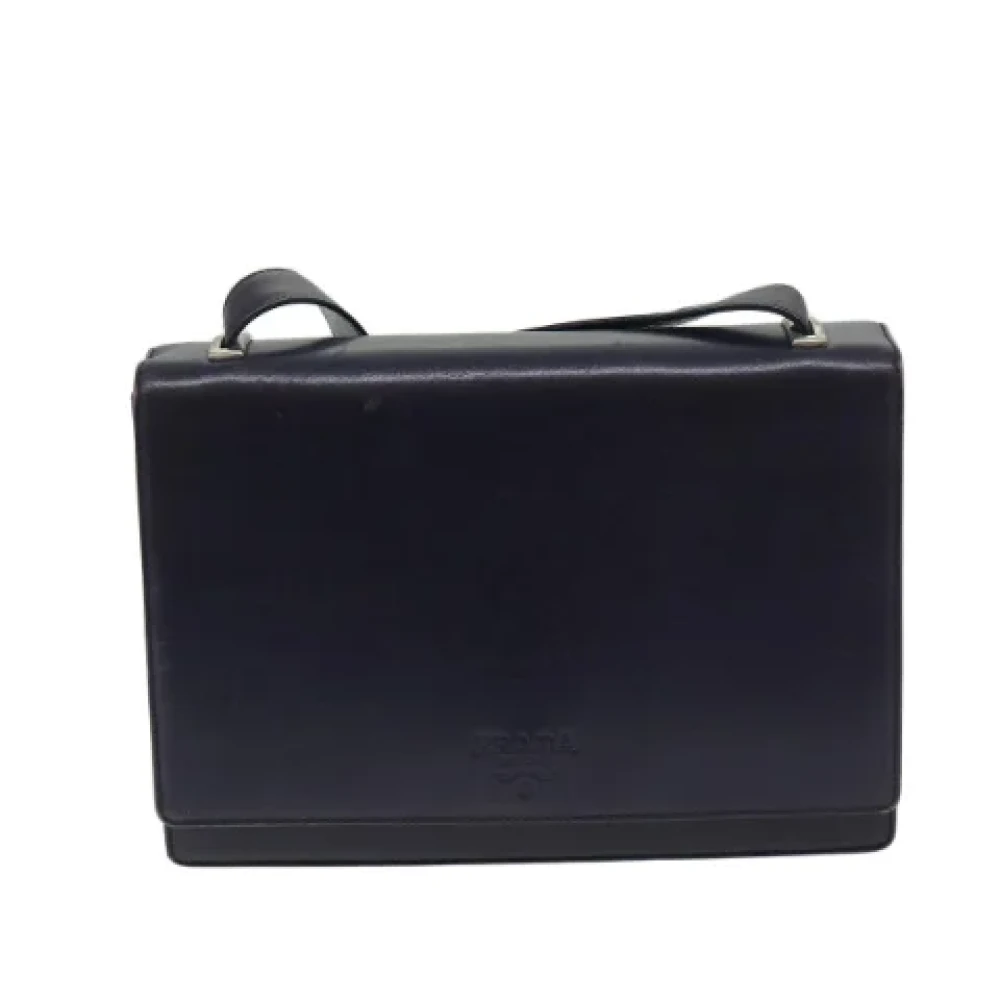 Prada Vintage Pre-owned Leather prada-bags Black Dames