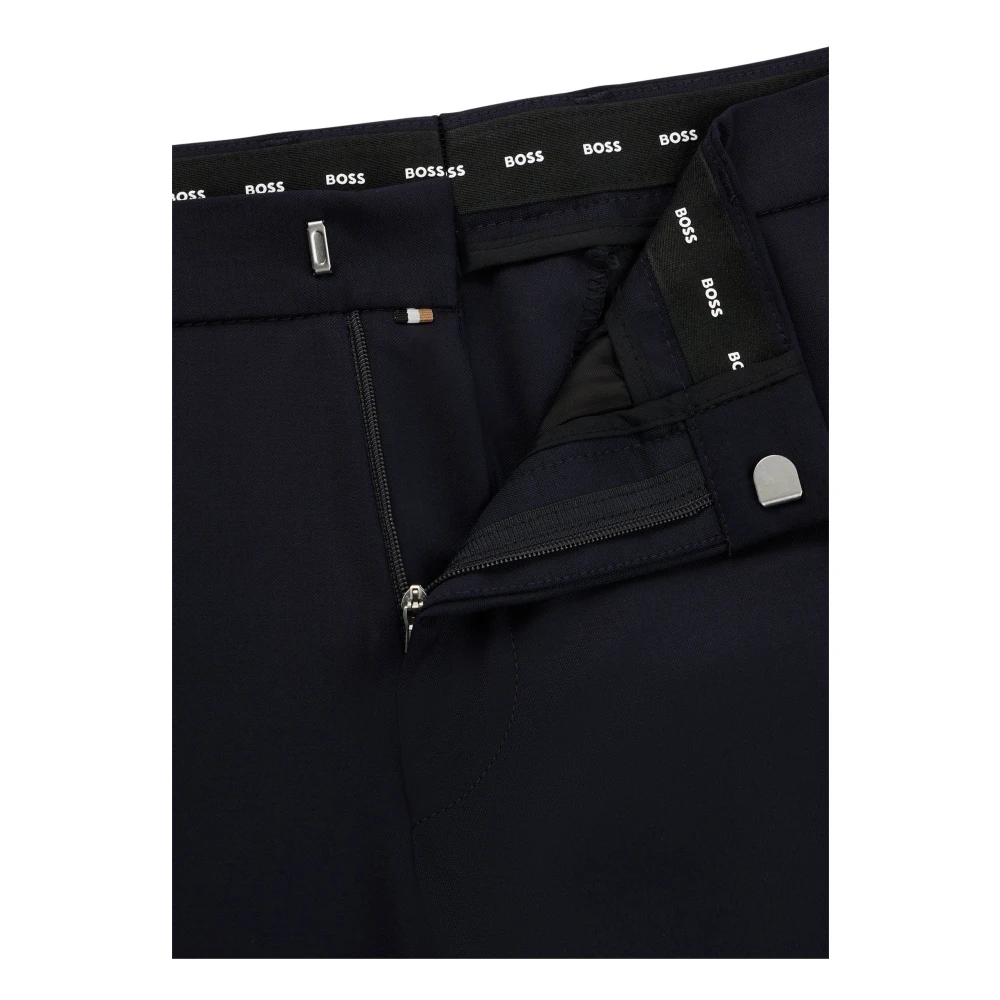 Hugo Boss Elegante Slim-fit Broek Blue Heren