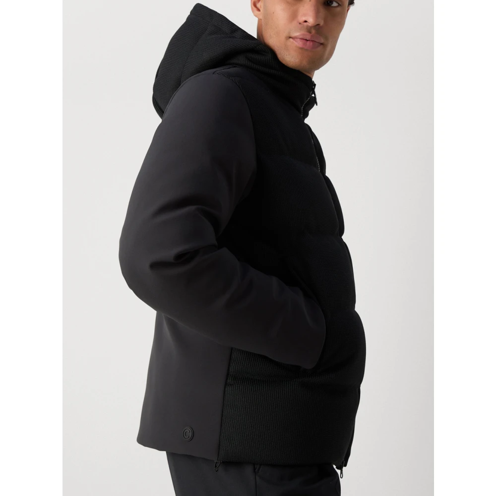 Colmar Zwarte gewatteerde jas met capuchon Black Heren