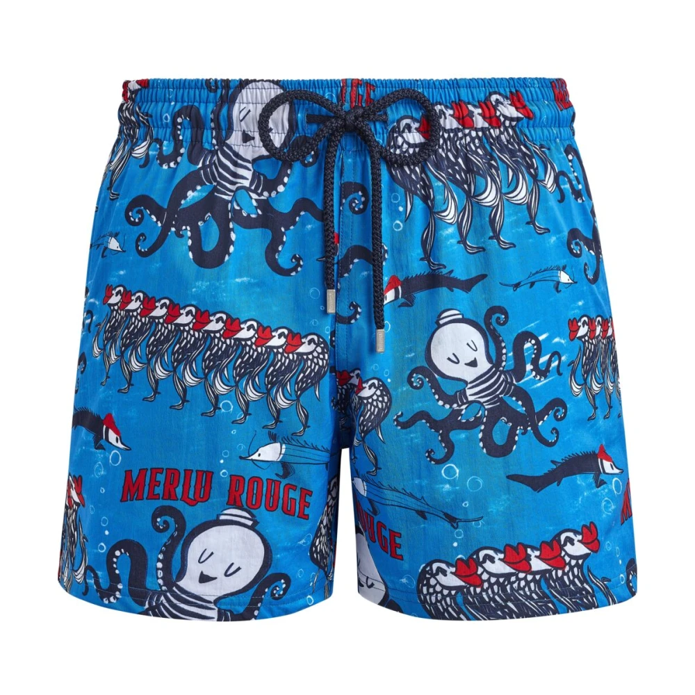 Vilebrequin Rode Stretch Zwemshorts voor Heren Blue Heren
