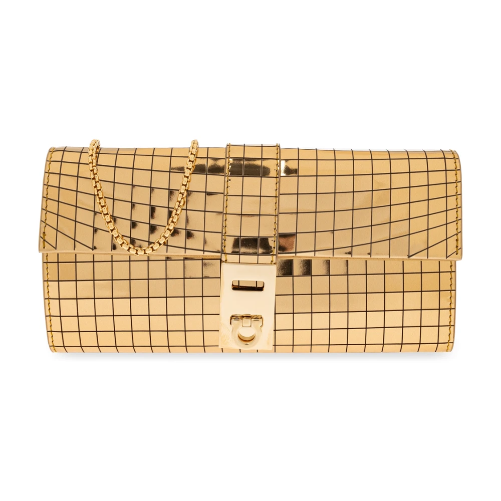 Salvatore Ferragamo Leren portemonnee Yellow Dames