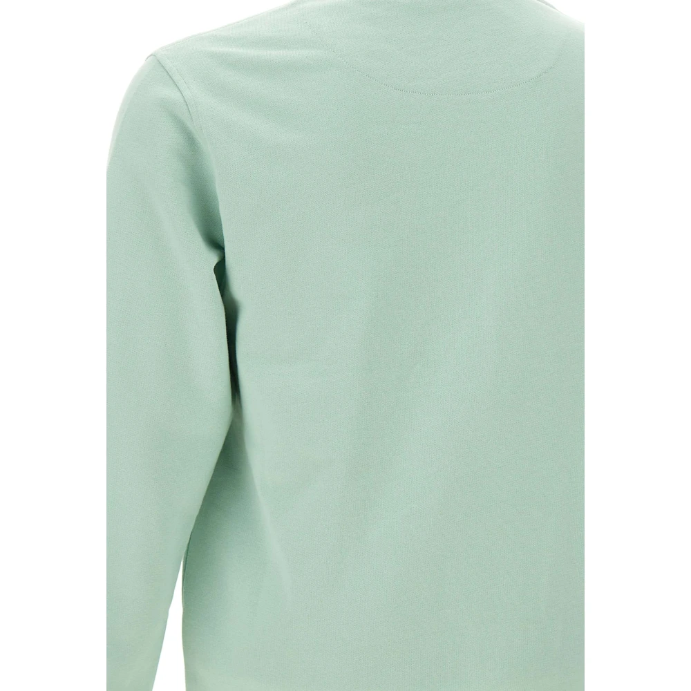 Belstaff Groene Katoenen Sweatshirt Lange Mouwen Ronde Hals Green Heren
