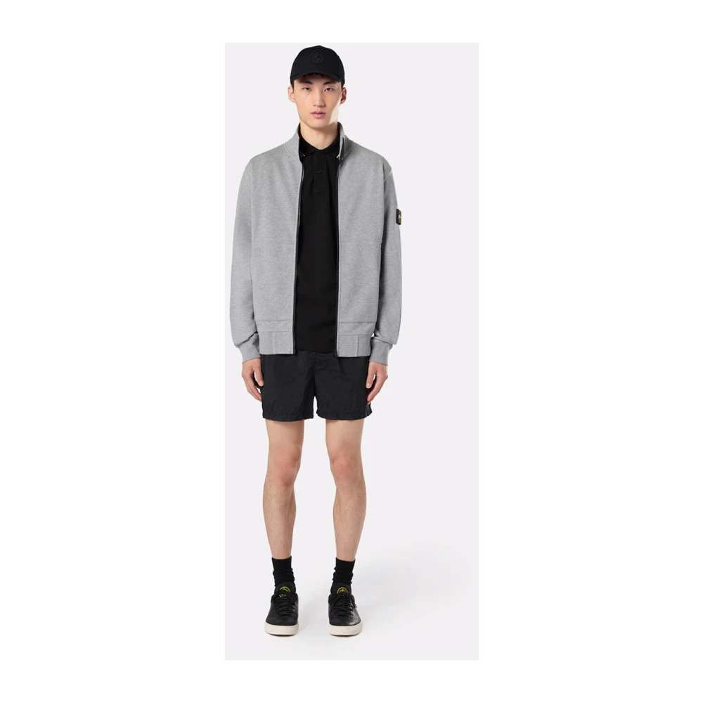Stone Island Zwart zee kleding met zak Black Heren