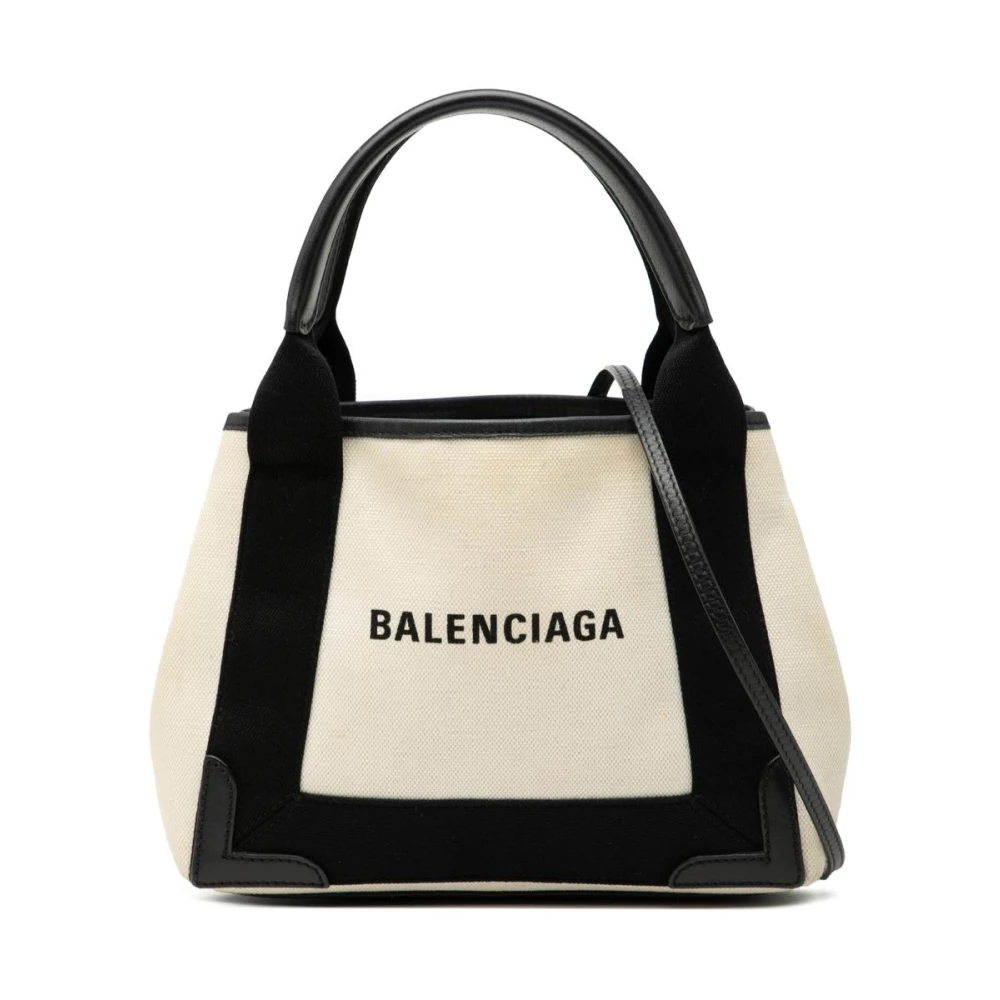 Balenciaga Vintage Women's White Pre-Owned Small Tote Bag