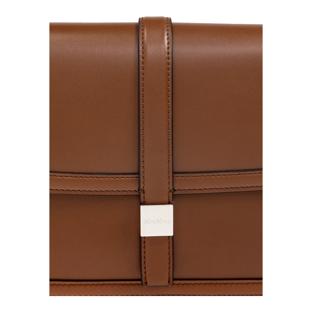 Max Mara Schoudertas Bianca Brown Dames