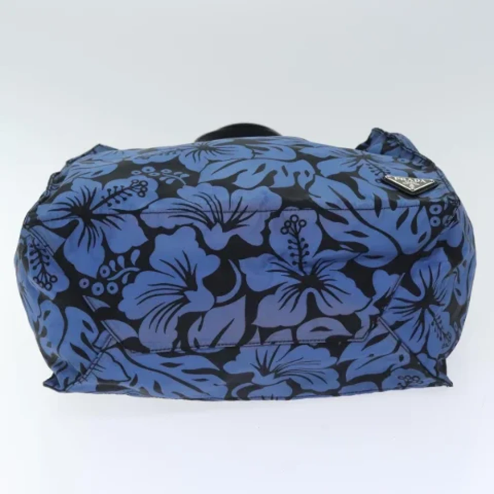 Prada Vintage Pre-owned Nylon prada-bags Blue Dames