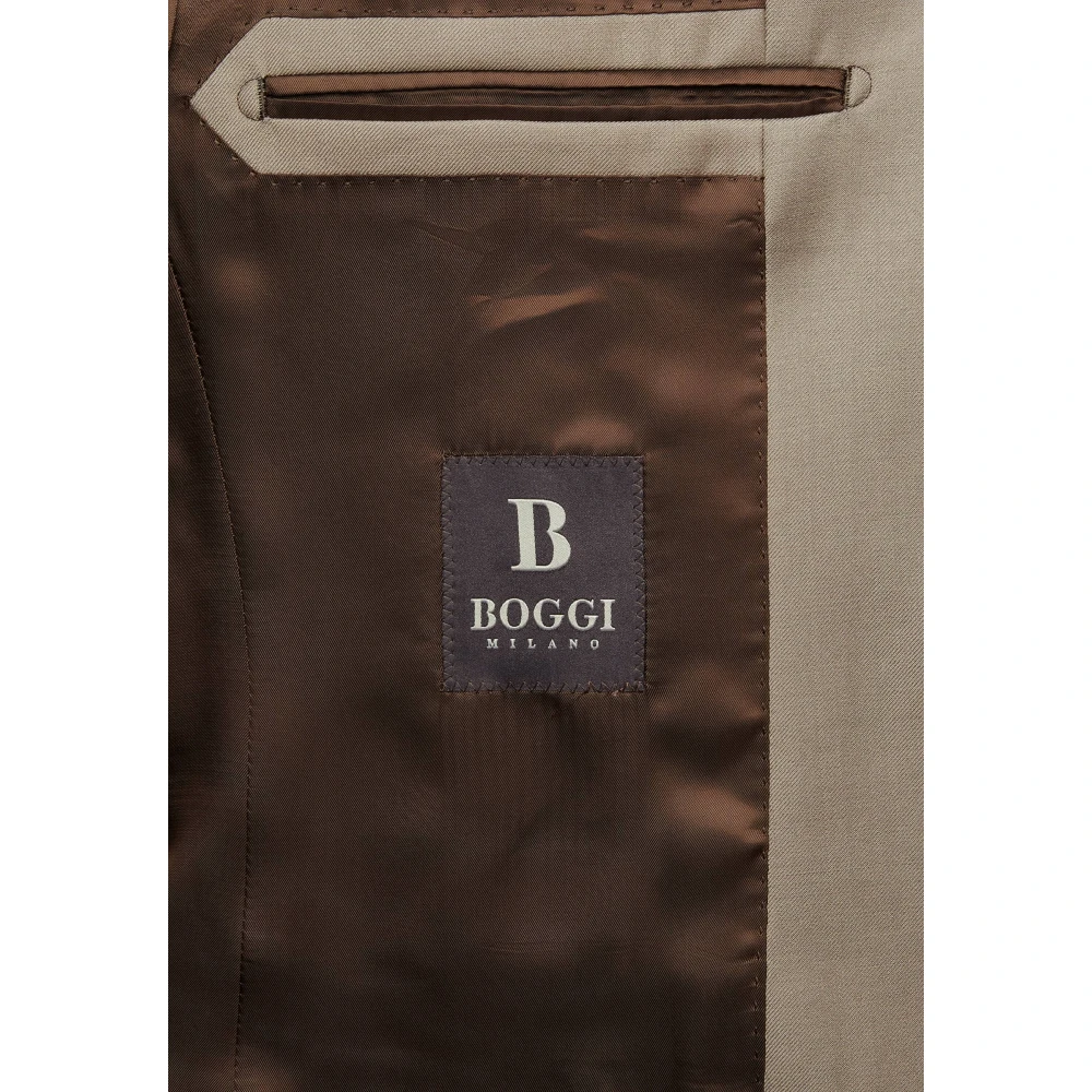 Boggi Milano Pak Zuivere Wol Beige Heren