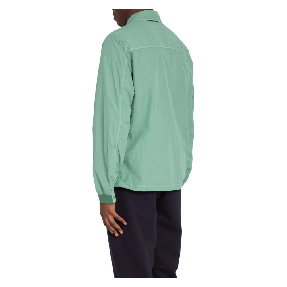 C.P. Company Nylon Overshirt in Flatt Stijl Green Heren