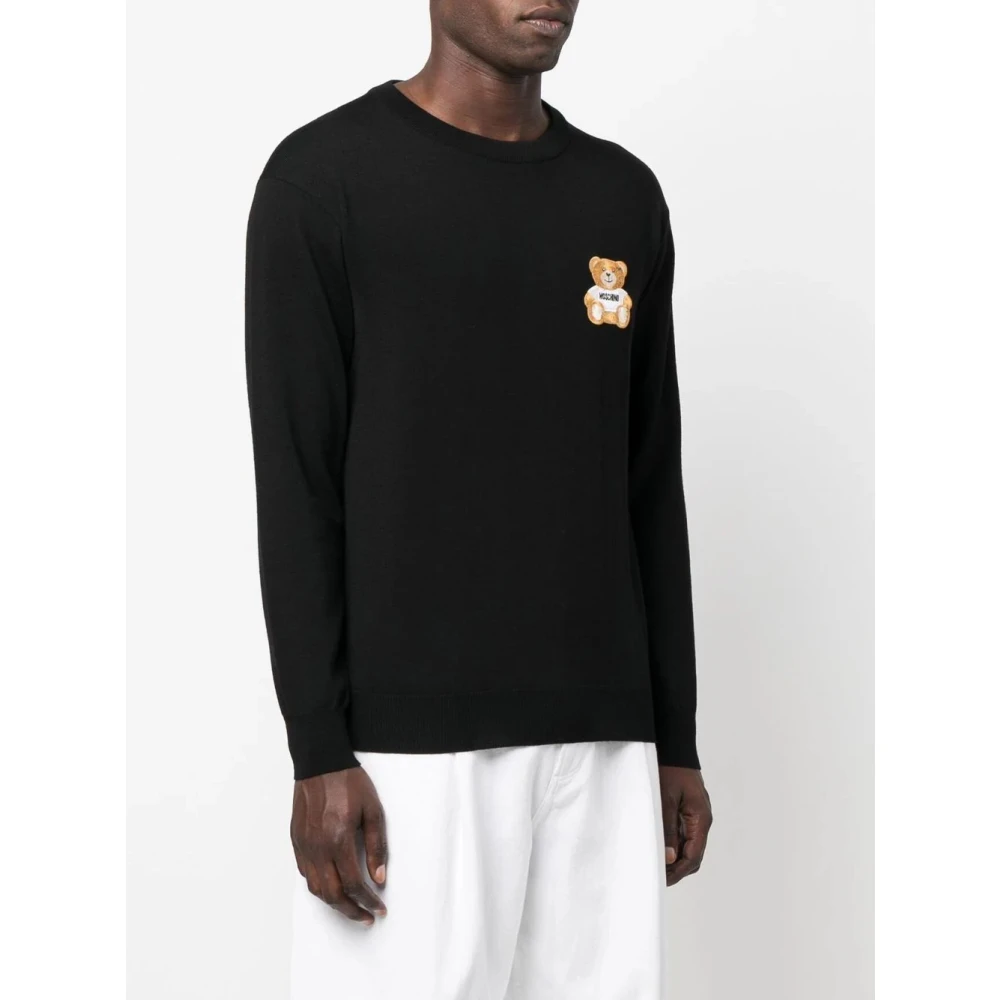 Moschino Zwarte Sweaters Black Heren