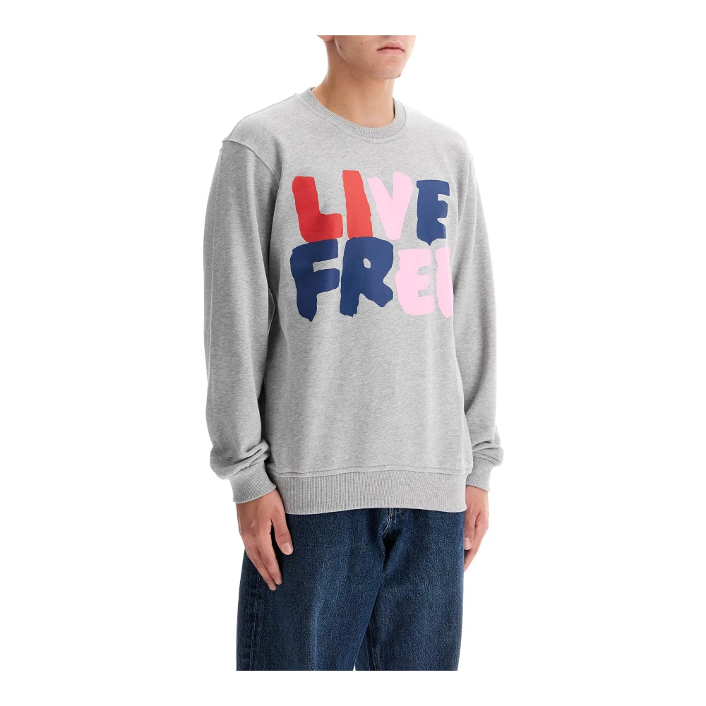 Comme des Garçons Live Free Hoodie Gray Heren