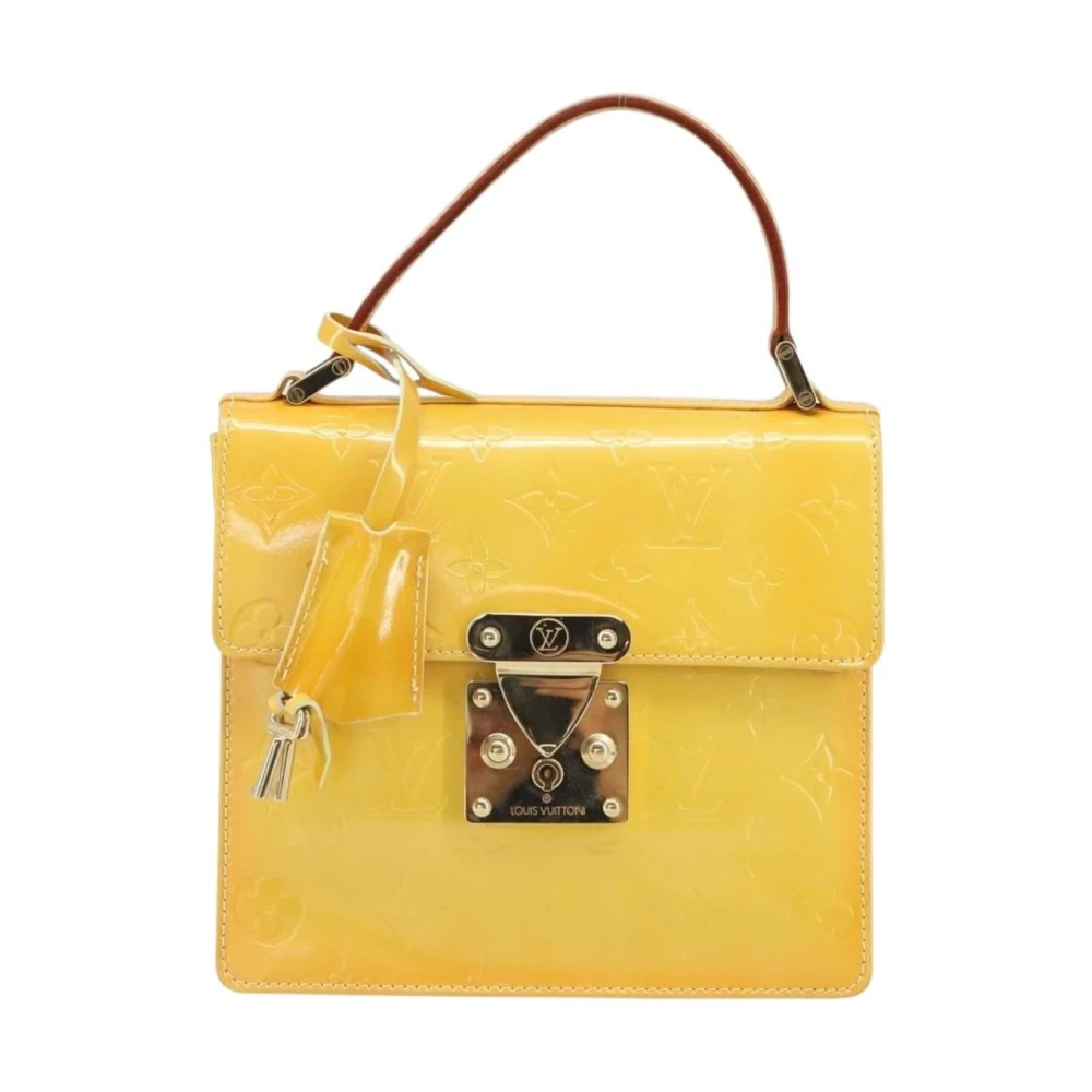 Louis Vuitton Vintage Women's Yellow Pre-Owned Vintage Monogram Vernis Handbag