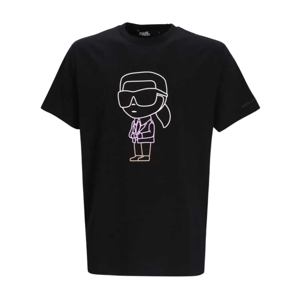 Karl Lagerfeld Klassieke stijl T-shirt met korte mouwen Black Heren