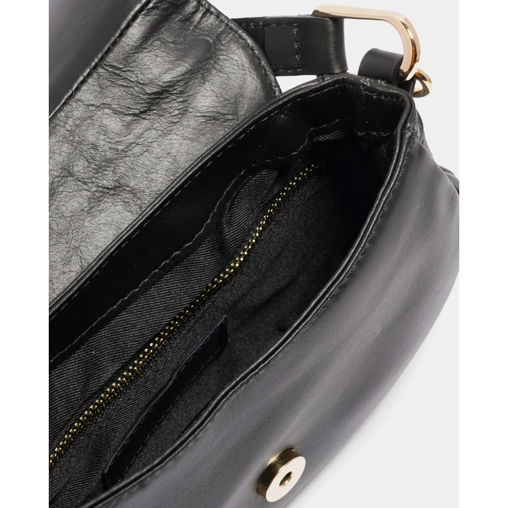 Marc Ellis Zwarte Schoudertas Ava in Eco-leer Black Dames