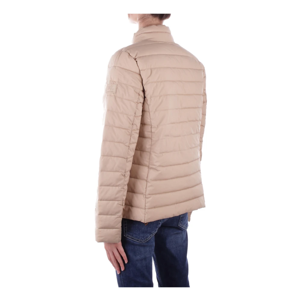 Ralph Lauren Beige Jas met Logo Rits en Zakken met Knopen Beige Dames