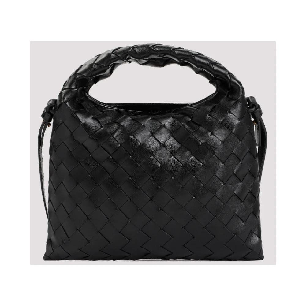 Bottega Veneta Mini Hop Hobo Handtas in Zwart Black Dames