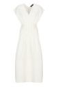 robe-sans-manches-en-lin-et-viscose-blanche