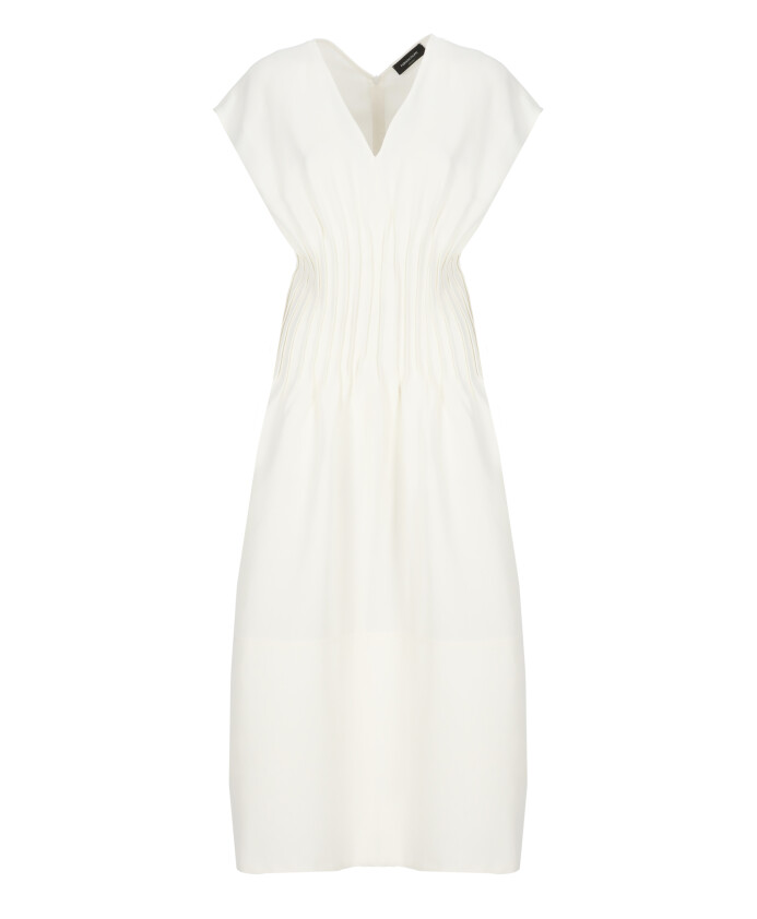 robe-sans-manches-en-lin-et-viscose-blanche