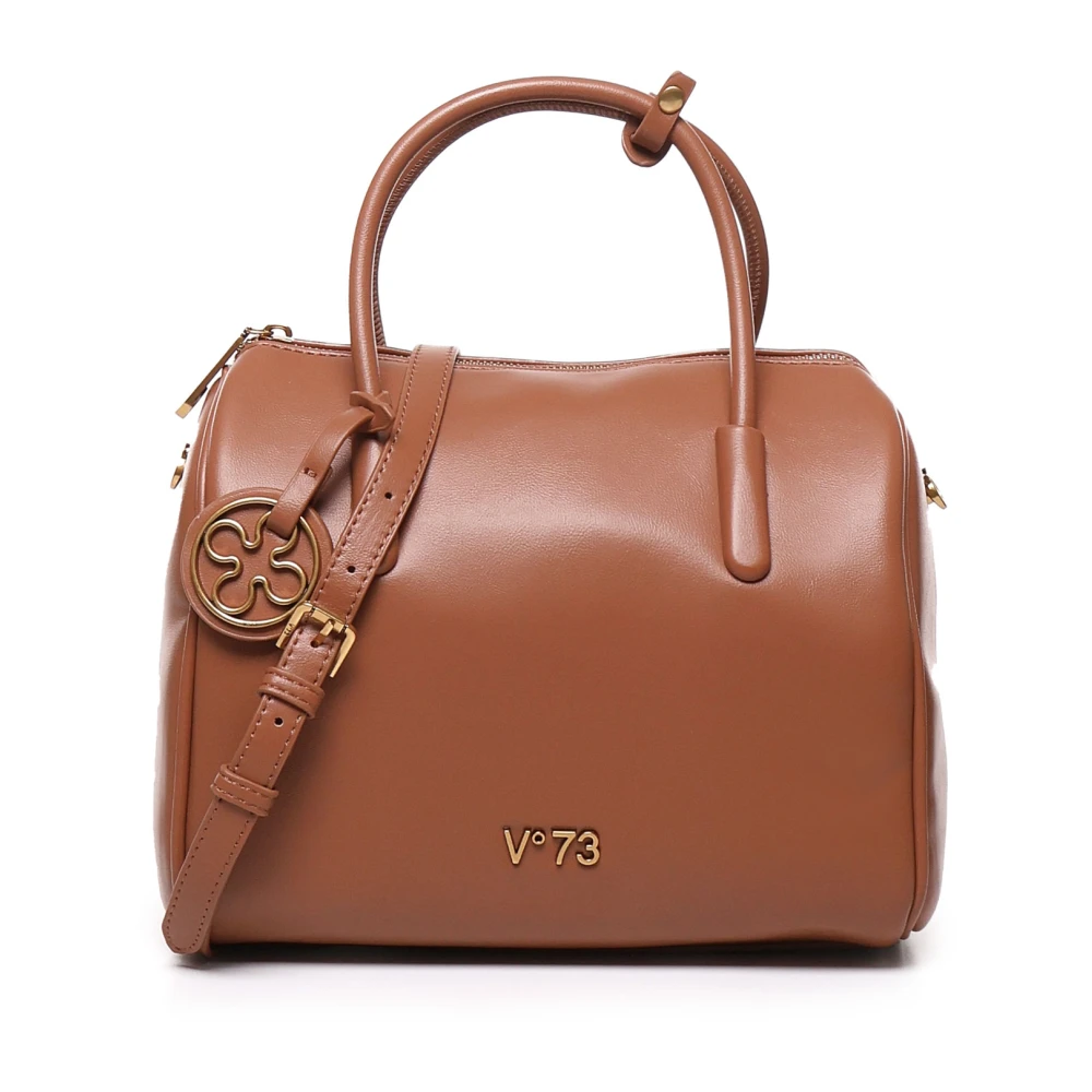 V73 Leren Grazia Trunk Tas met Handvat Brown Dames