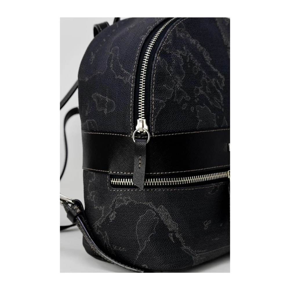 Alviero Martini 1a Classe Zwarte leren rugzak voor dames Herfst Winter Black Dames