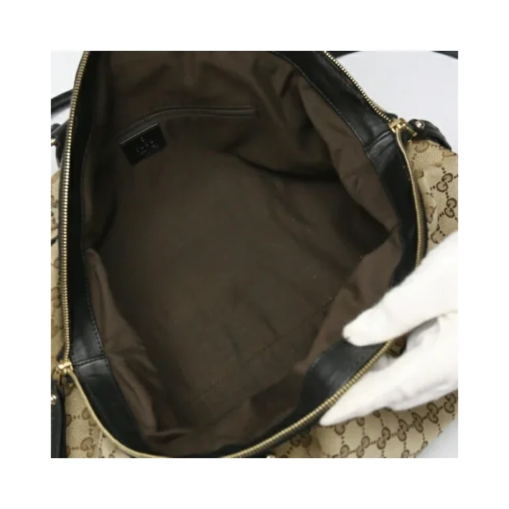 Gucci Vintage Pre-owned Canvas handbags Brown Dames