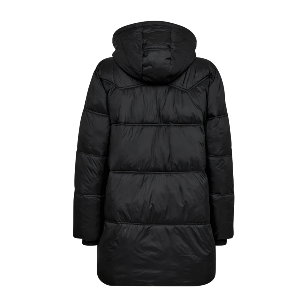 Freequent Gewatteerde Winterjas met Capuchon Black Dames