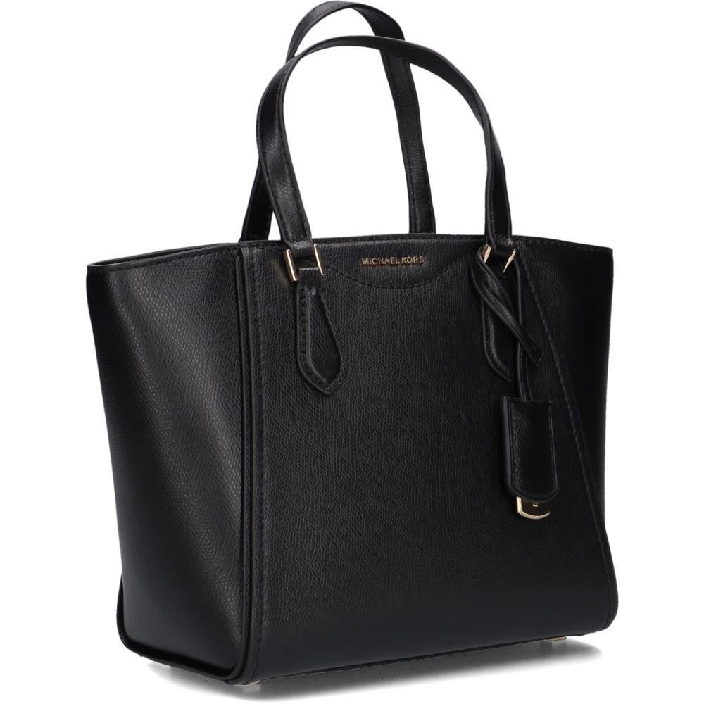 Michael Kors Schoudertas Taryn van zwart leder Black Dames