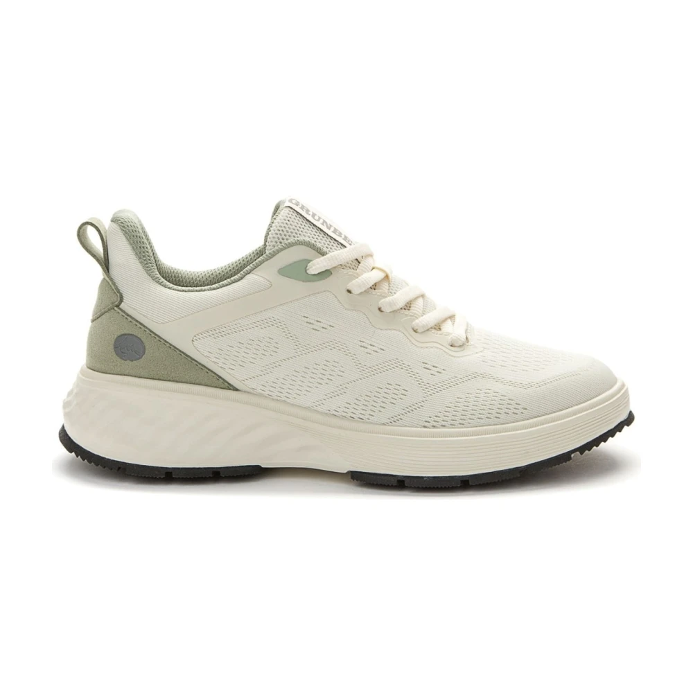 Grunberg Women's White Sneakers, 7 Uk, Closed Trainers