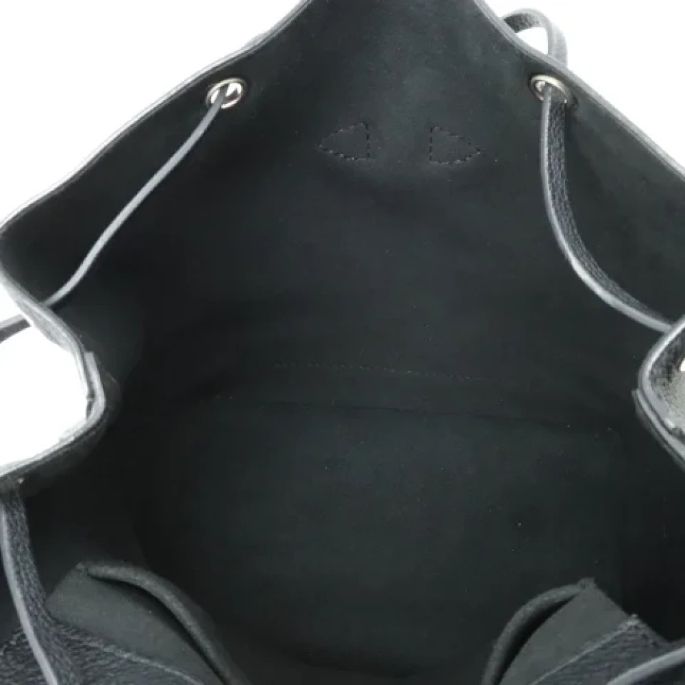 Louis Vuitton Vintage Pre-owned Leather backpacks Black Dames